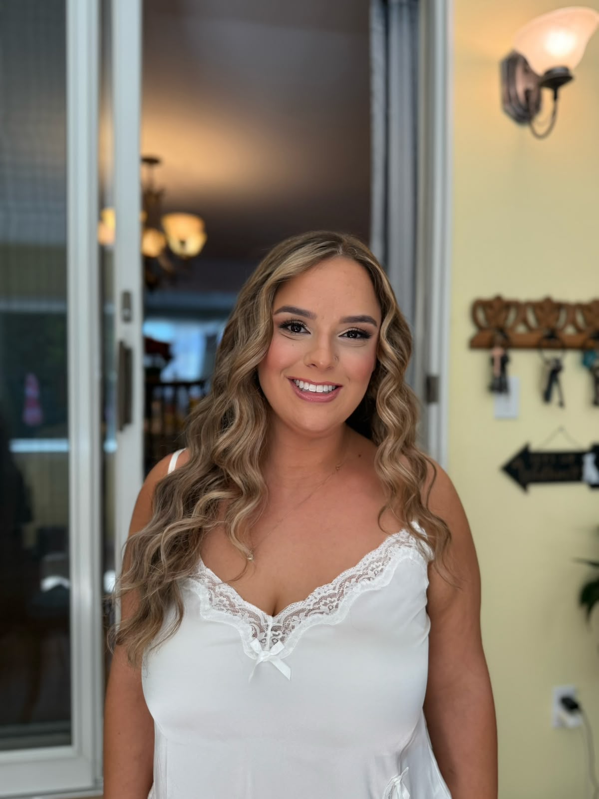 Bride glam waves